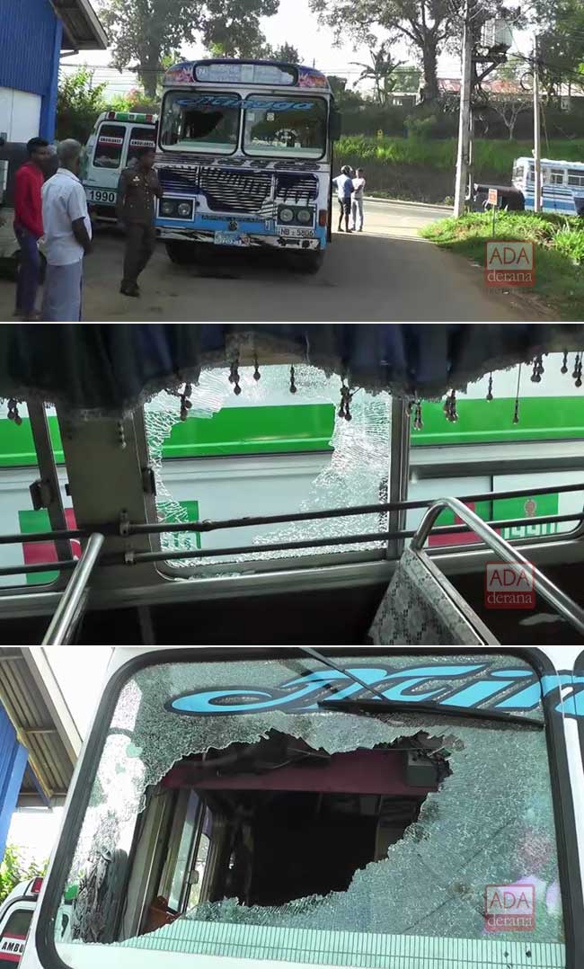 Bus en route to Jana Balaya attacked at Hali-Ela