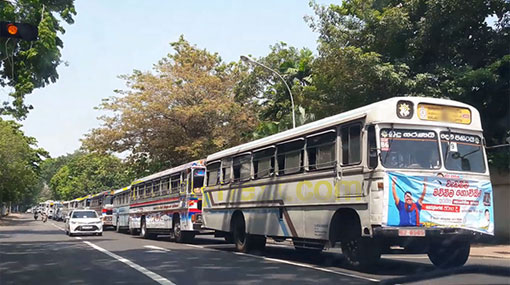 700 buses set off from Kurunegala for Jana Balaya rally