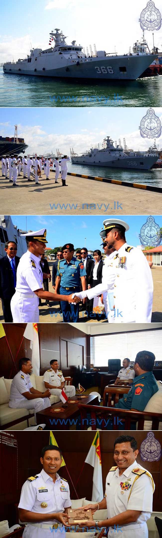 Navy welcomes Kri Sultan Hasanuddin from Indonesia