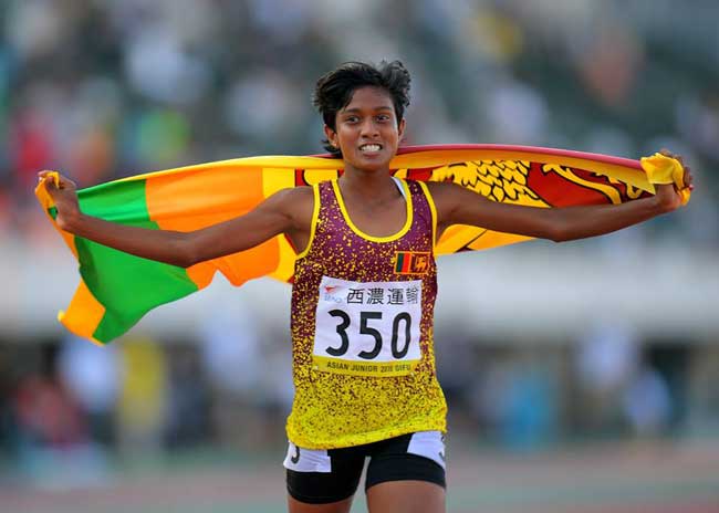 Parami Wasanthi comes third in Steeplechase at Youth Olympics