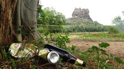 Sigirya takes hit from improper waste disposal