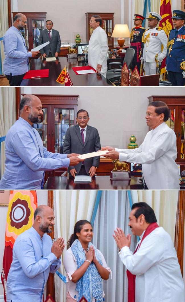 Dunesh Gankanda sworn in as State Minister