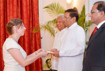 New Envoys Present Credentials...