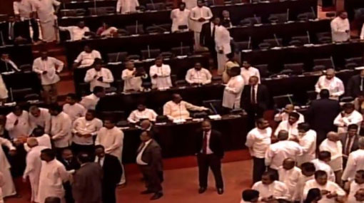 Tense situation in Parliament; Speaker leaves chamber