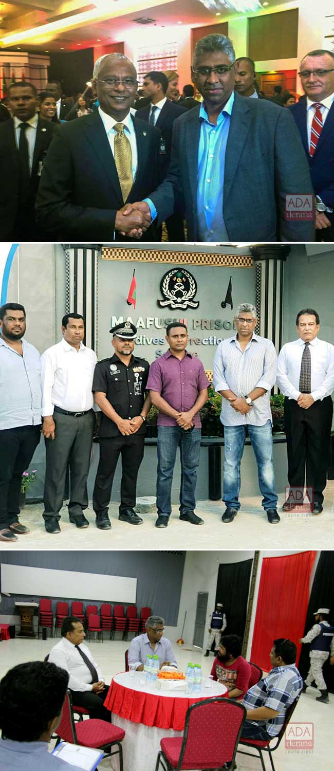 Minister Musthapha visits Sri Lankan prisoner in Maldives