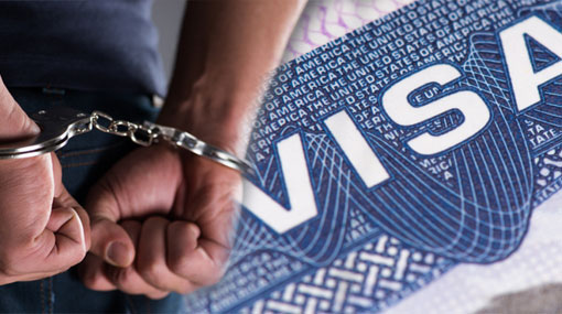 Foreigner staying in country without visa arrested