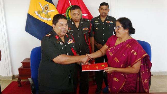 Army releases 45.28 acres of land in Kilinochchi and Mullaitivu