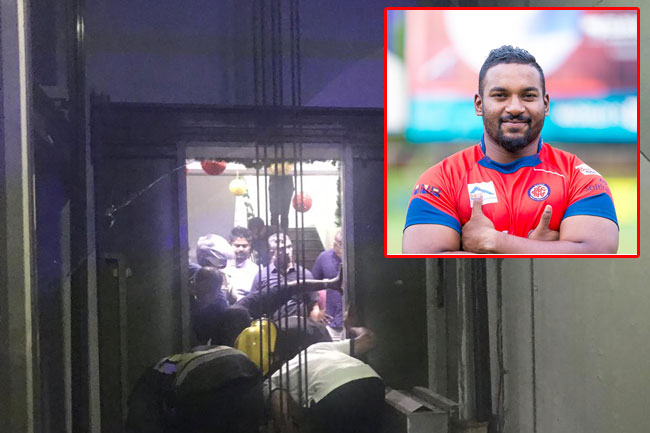 Deceased rugby player attempted to jump off the falling elevator, reveals police