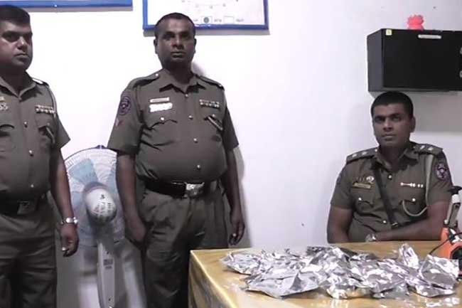 Person arrested with over 110 kg of tobacco powder