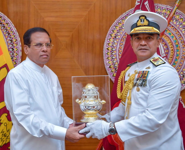 New Navy Chief calls on President...