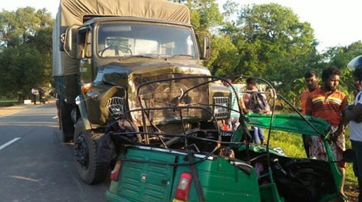 Three killed in collision involving Army truck