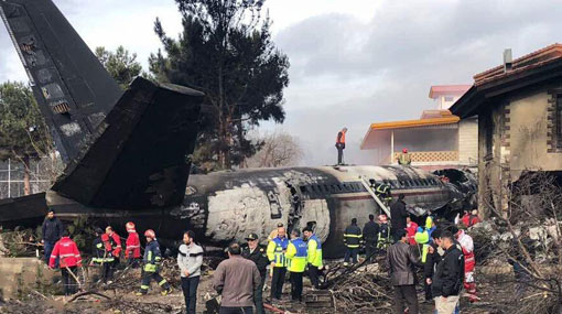 Iranian cargo Boeing 707 crashes in residential area near Tehran