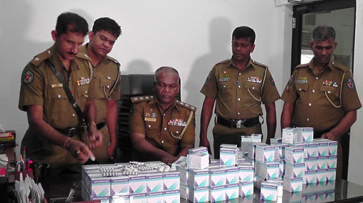 Illegally transported painkillers seized in Sammanthurai