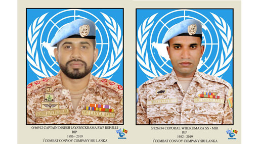 Remains of fallen SL peacekeepers to arrive on Saturday