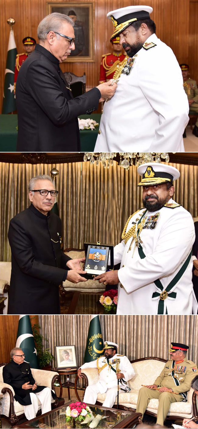 Pakistan confers Nishan-i-Imtiaz to Admiral Wijegunaratne