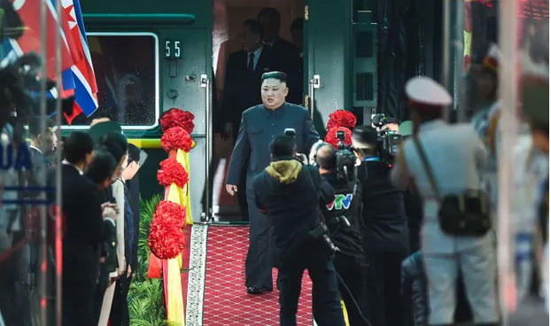 Kim Jong-un arrives in Vietnam for second summit with Donald Trump