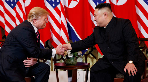 Trump meets Kim Jong Un for historic second summit