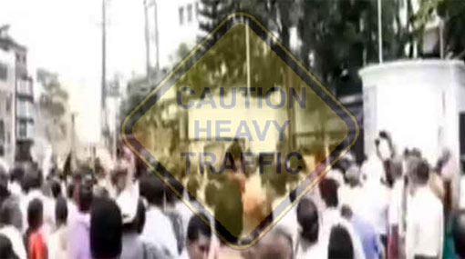 Water cannons fired at protesting teachers in Pelawatte