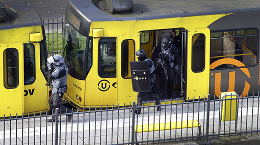 Gunman kills three in Dutch tram, police hunt for Turkish man