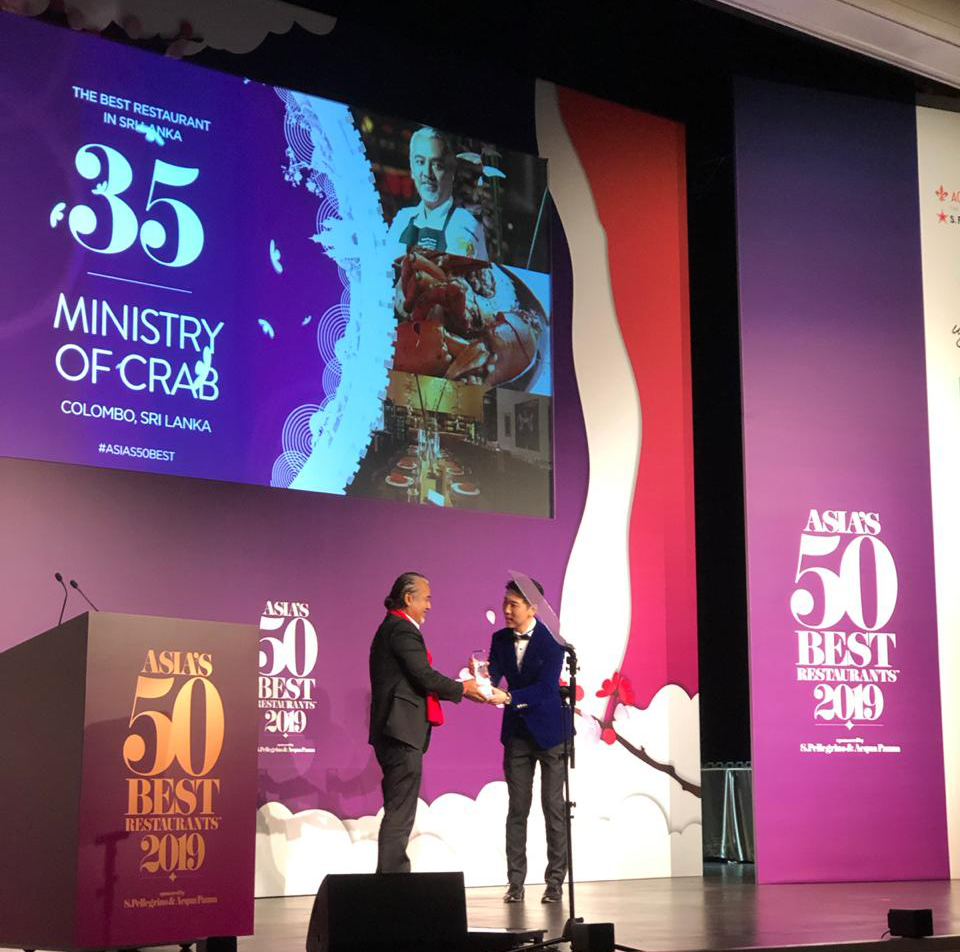 Ministry of Crab ranked 35th in Asias 50 Best Restaurants