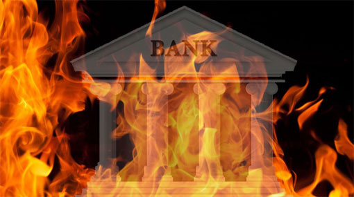 Fire breaks out in state bank at Dehiwala