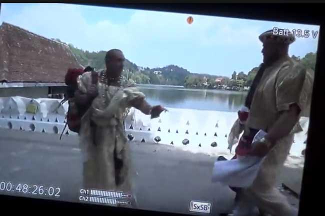 Locals protest foreigners filming in Kandyan outfits