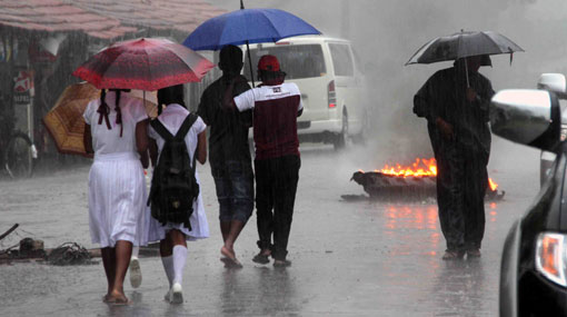 Showers expected in eight provinces after 2pm