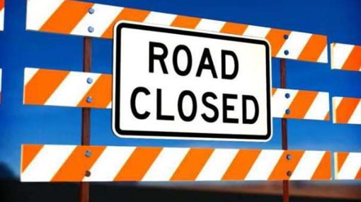 Lotus Road closed off