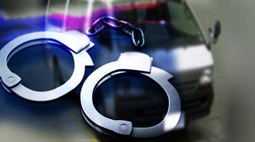 Two persons and van arrested in Warakapola