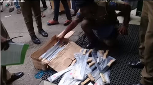 Colombo Municipal Councillor arrested over 46 swords found at Slave Island