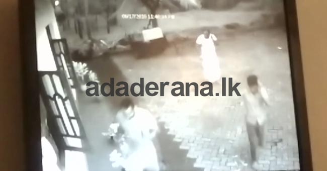 CCTV: Minor explosion in a burning garbage dump