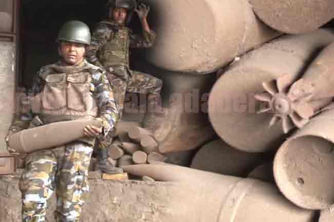 Over 800 artillery shells found at steel factory in Ekala