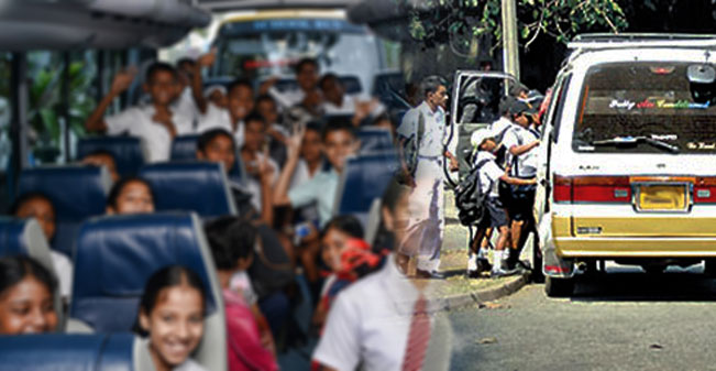 Specific parking locations allocated in Colombo for school vans and buses