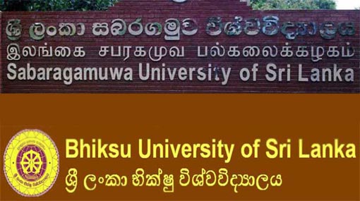 Sabaragamuwa & Bhiksu universities to reopen next week