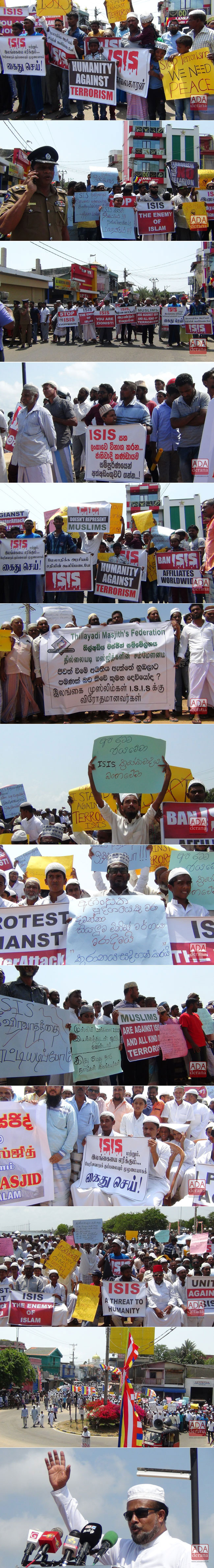 Muslims in Puttalam protest against IS...