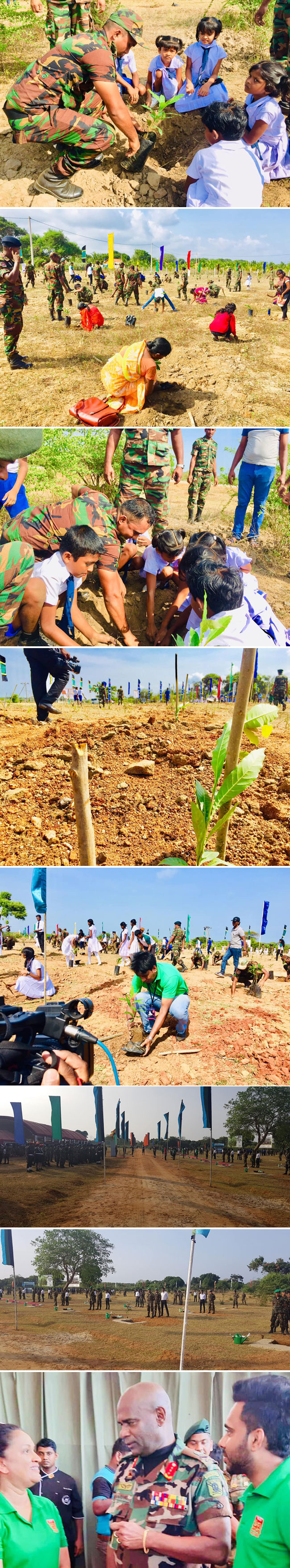 Manusath Derana reforestation project at Wilpattu...