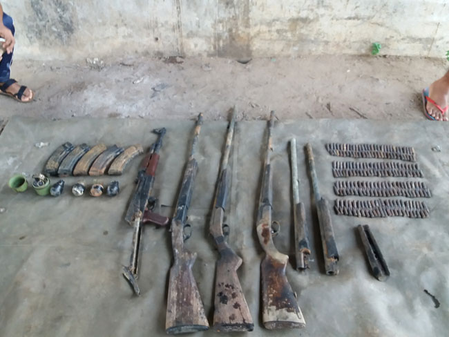 Navy recovers arms cache from under bridge in Muthur