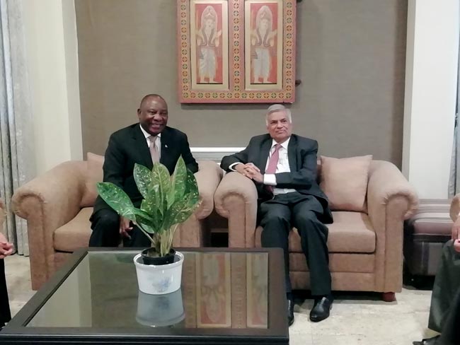 South African President visits Sri Lanka