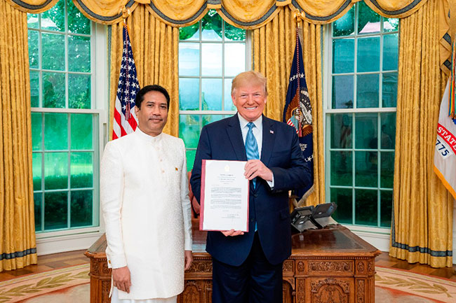 Trump reiterates US commitment to stand with Sri Lanka