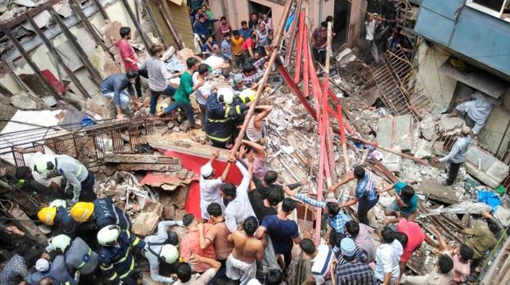 India building collapse: Dozens trapped in south Mumbai