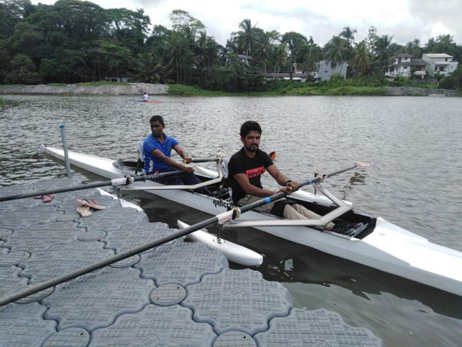 Sri Lankas first Para Rowing Double Scull boat...