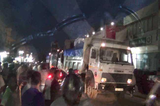 Three arrested over attack on tippers carrying garbage to Aruwakkalu