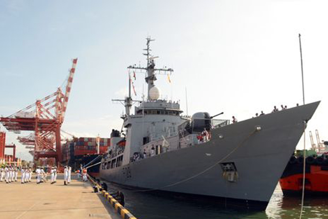 Bangladesh Navy ship Somudra Avijan arrives at Colombo Port