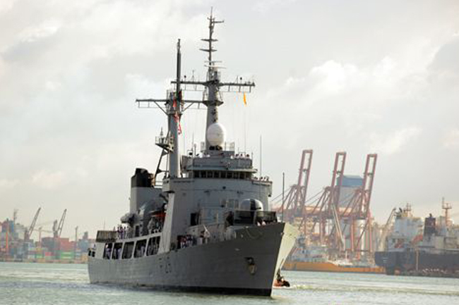 Bangladeshi goodwill naval visit...