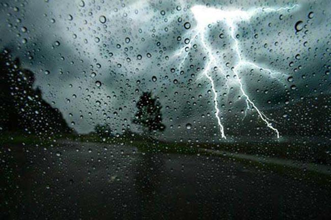 Thundershowers in most areas