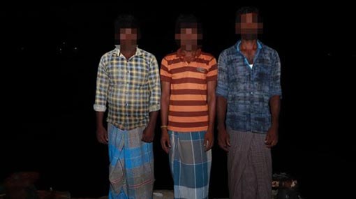 Three Indian fishermen caught poaching in Sri Lankan waters
