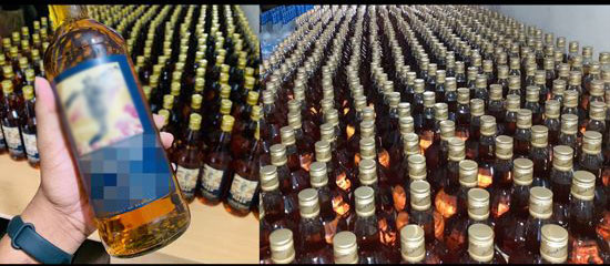 Suspect arrested with 650 foreign liquor bottles