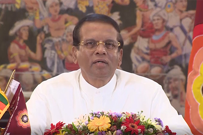 President Sirisena addresses the nation