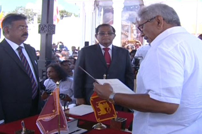 Gotabaya Rajapaksa takes oath as President