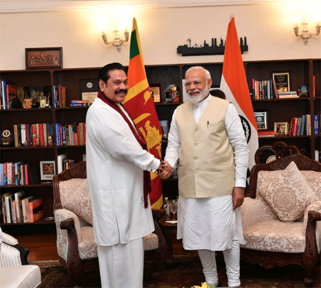 Modi congratulates new Prime Minister Mahinda Rajapaksa